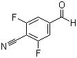 4-氰基-3,5-二氟苯甲醛分子结构 (CAS 433939-88-9)