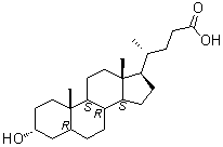 石胆酸分子结构 (CAS 434-13-9)