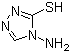 structure of CAS# 4343-75-3, 4-氨基-4H-1,2,4-三唑-3-硫醇