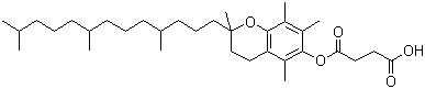 structure of CAS# 4345-03-3, Vitamin E succinate