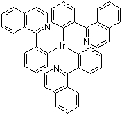 structure of CAS# 435293-93-9, 三[1-苯基异喹啉-C2,N]铱(III)