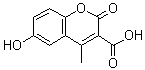 6-羟基-4-甲基香豆素-3-羧酸分子结构 (CAS 435297-35-1)