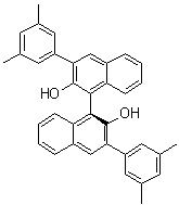 (1S)-3,3'-二(3,5-二甲基苯基)[1,1'-联萘]-2,2'-二醇分子结构 (CAS 435327-17-6)