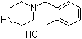 structure of CAS# 435345-16-7, 1-[(2-Methylphenyl)methyl]piperazine hydrochloride