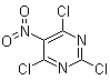structure of CAS# 4359-87-9, 2,4,6-三氯-5-硝基嘧啶