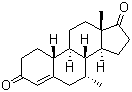 (7alpha,14beta)-7-甲基雄甾-4-烯-3,17-二酮分子结构 (CAS 436144-67-1)