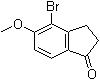 4-溴-5-甲氧基-1-茚满酮分子结构 (CAS 436803-36-0)