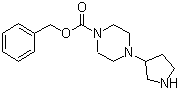 structure of CAS# 436852-08-3, 4-(3-吡咯烷基)-1-哌嗪甲酸苯甲酯