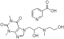 structure of CAS# 437-74-1, 烟酸占替诺