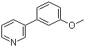 structure of CAS# 4373-67-5, 3-(3-甲氧基苯基)吡啶