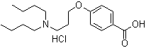 4-[3-(二丁基氨基)丙氧基]苯甲酸盐酸盐分子结构 (CAS 437651-44-0)
