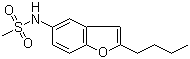 structure of CAS# 437652-07-8, 2-丁基-5-[甲磺酰胺基]苯并呋喃