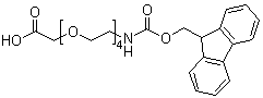 5,8,11,14-Tetraoxa-2-azahexadecanedioic acid 1-(9H-fluoren-9-ylmethyl) ester molecular structure (CAS 437655-95-3)