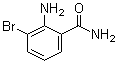 2-氨基-3-溴苯甲酰胺分子结构 (CAS 437998-34-0)