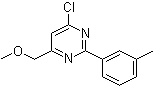 structure of CAS# 438249-83-3, 4-氯-6-(甲氧基甲基)-2-(3-甲基苯基)嘧啶