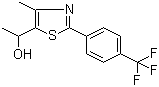 CAS 登录号：438577-62-9, 1-[4-甲基-2-(4-三氟甲基苯基)噻唑-5-基]乙醇