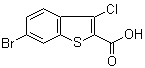 6-溴-3-氯苯并[b]噻吩-2-羧酸分子结构 (CAS 438613-29-7)