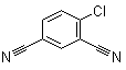 3-氰基-4-氯苯甲腈分子结构 (CAS 4387-30-8)