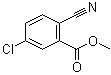 5-氯-2-氰基苯甲酸甲酯分子结构 (CAS 439117-38-1)