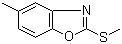 CAS # 439608-30-7, 2-Methylthio-5-methylbenzoxazole, 5-Methyl-2-(methylthio)benzoxazole