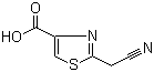 2-氰甲基噻唑-4-羧酸分子结构 (CAS 439905-17-6)
