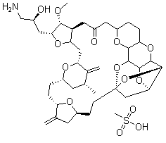 甲磺酸艾日布林分子结构 (CAS 441045-17-6)