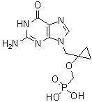 CAS # 441785-24-6, [[[1-[(2-Amino-1,6-dihydro-6-oxo-9H-purin-9-yl)methyl]cyclopropyl]oxy]methyl]phosphonic acid