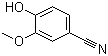 structure of CAS# 4421-08-3, 4-羟基-3-甲氧基苯甲腈