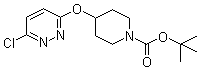 structure of CAS# 442199-16-8, 4-[(6-Chloro-3-pyridazinyl)oxy]-1-piperidinecarboxylic acid tert-butyl ester