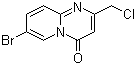 7-溴-2-(氯甲基)-4H-吡啶并[1,2-a]嘧啶-4-酮分子结构 (CAS 442531-33-1)