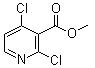 2,4-二氯-3-吡啶羧酸甲酯分子结构 (CAS 442903-28-8)