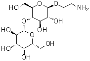 2-氨基乙基 4-O-beta-D-吡喃半乳糖基-beta-D-吡喃葡萄糖苷分子结构 (CAS 443770-01-2)
