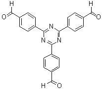 structure of CAS# 443922-06-3, 4,4',4''-(1,3,5-三嗪-2,4,6-三基)三[苯甲醛]