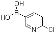 2-氯-5-吡啶硼酸分子结构 (CAS 444120-91-6)