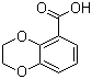 CAS # 4442-53-9, 2,3-Dihydro-1,4-benzodioxine-5-carboxylic acid, 2,3-Dihydro-benzo[1,4]dioxine-5-carboxylic acid, 7,10-Dioxabicyclo[4.4.0]deca-1,3,5-triene-2-carboxylic acid