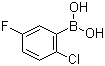 structure of CAS# 444666-39-1, 2-氯-5-氟苯硼酸