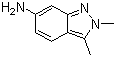 2,3-二甲基-6-氨基-2H-吲唑分子结构 (CAS 444731-72-0)