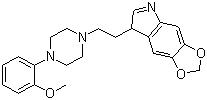 CAS 登录号：4448-96-8, 索立哌汀, 7-[2-[4-(2-甲氧基苯基)哌嗪-1-基]乙基]-5H-[1,3]二氧杂环戊并[4,5-f]吲哚