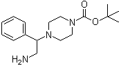 4-(2-氨基-1-苯基乙基)哌嗪-1-羧酸叔丁酯分子结构 (CAS 444892-54-0)