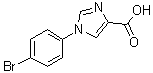 CAS 登录号：445302-27-2, 1-(4-溴苯基)-1H-咪唑-4-羧酸