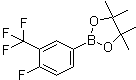 4-氟-3-(三氟甲基)苯硼酸频哪醇酯分子结构 (CAS 445303-14-0)