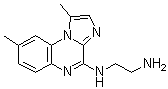 N-(1,8-二甲基咪唑并[1,2-a]喹喔啉-4-基)-1,2-乙二胺分子结构 (CAS 445430-58-0)