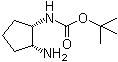 ((1S,2R)-2-氨基环戊基)氨基甲酸叔丁酯分子结构 (CAS 445479-01-6)