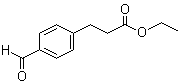 3-(4-甲酰基苯基)丙酸乙酯分子结构 (CAS 445483-72-7)