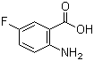 structure of CAS# 446-08-2, 2-氨基-5-氟苯甲酸