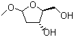 甲基-2-脱氧-L-赤式戊呋喃糖分子结构 (CAS 446251-73-6)