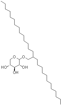 CAS 登录号：446264-03-5, 2-十二烷基十六烷基 D-吡喃木糖苷