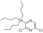 structure of CAS# 446285-70-7, 3,5-二氯-2-(三丁基锡烷基)吡嗪