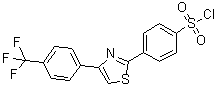 structure of CAS# 446883-84-7, 4-[4-[4-(三氟甲基)苯基]-2-噻唑基]苯磺酰氯