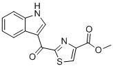 甲基2-(1H-吲哚-3-羰基)噻唑-4-羧酸酯分子结构 (CAS 448906-42-1)